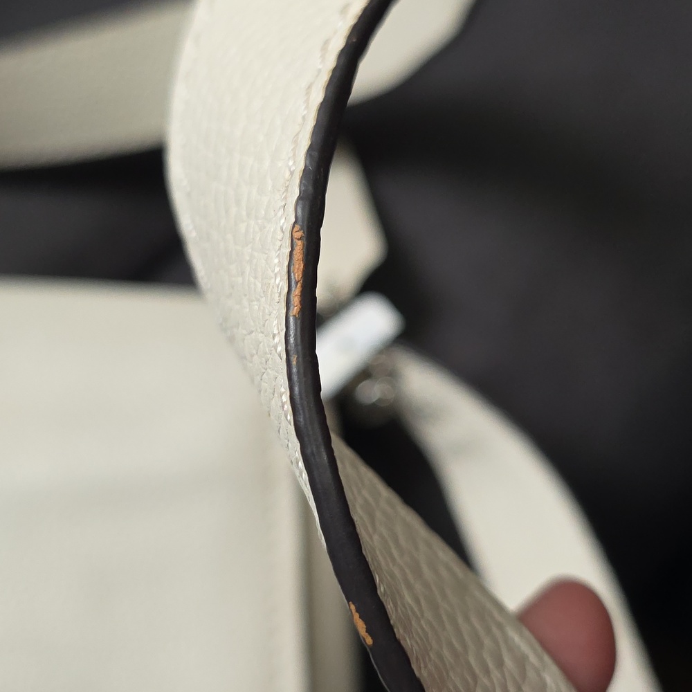 Coach Cream Leather Crossbody Bag with Silver Hardware - Picture 11 of 11